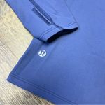 Lululemon  Ethereal Long Sleeve High Neck Stretch Gatsby Blue Stretch Top Size 6 Photo 10