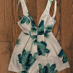 Boutique Romper  Floral Blue Photo 2