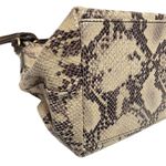 Dooney & Bourke Brown Leather Snake Skin printed Large Hobo Shoulder Bag Photo 9