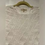 NWT Atelier Kirious Stretchy Lined White Textured Short Sleeve Crop Top Size L Size L Photo 1