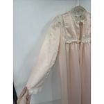 Dior VTG Christian  Lingerie Lace Trim Coquette Cottage Maxi Sleep Gown Women L Photo 7