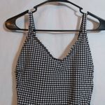 Kona Sol  Textured Gingham Ruched Full Coverage One Piece Swimsuit Size Small Photo 2