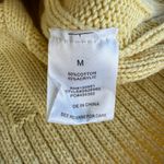 Hippie Rose  Butter Yellow Ribbed Polo Collared V Neck Cropped Sweater Sz Medium Photo 5