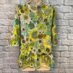 LIBERTY OF LONDON for TARGET Blouse Sunflower Top Green Photo 6