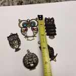 Lot Of 5 Animal Costume Pendants / Charms Variety Owl Birds 1 Locket Photo 4