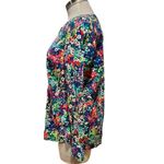 Talbots Popover Long Sleeve Floral Top Pin Tuck Collar Size Petite Medium Photo 3