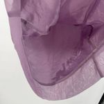 Delicates Purple Satin Nightgown Dress Mini Lingerie Size Large Sheer Photo 6