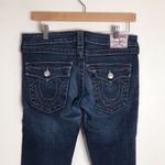 True Religion  Joey ladies dark denim wash boot cut jeans size 30 made in USA Photo 6
