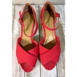 Talbots  Papaya Fruit Lyndsay Espadrille Criss Cross Sandal Size 8M Photo 1