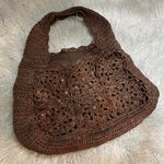 Brown Straw Tote Photo 0
