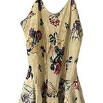 California Dynasty‎ Floral Slip Dress Ivory Women’s Large Adjustable Straps Photo 0