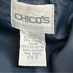 Chico's  2 Womens Bohemian Floral Paisley Jacket lined button up textured blazer Photo 1