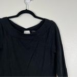 White House | Black Market WHITE House Black Market Knit 3/4 Sleeve Sweater Black Sz M Photo 2