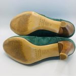 Sézane Sezane deep green suede ankle boots with tassel tie detail. Size 38 Photo 2