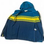 Title Nine Blue Yellow Navy Wool Blend Full Zip Hoodie Jacket Large EUC Photo 3