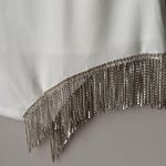 Blue Rain by Francesca’s White Rhinestone Mini Skirt Size XL Photo 4