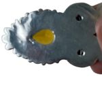 Sterling Silver  Owl With Citrine Middle And Tigers Eye Eyes Pendant Photo 3