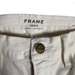 Frame Le Skinny de Jeanne White Mid Rise Denim Skinny Jeans Size 27 Photo 4