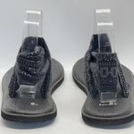Sanuk Black Yoga Mat Sandals 8 Photo 1