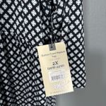 Terra & Sky NWT Floral 90's Grunge Tunic Length Top - 2X - Women's Plus Size Photo 3