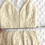 NBD  Revolve Cream Only Yours Lace Asymmetrical Strappy Back Mini Dress XS Photo 7