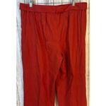 J. Jill Linen Stretch Rust Crop Pants with Belt Photo 3