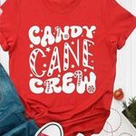 CANDY CANE CREW T shirt Red Size undefined Photo 0