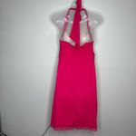 Vintage Y2K 90s homecoming semi formal hot pink white cocktail dress medium Photo 3