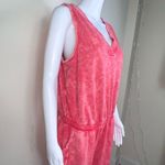 Lane Bryant Livi Activewear Acid Wash Sleeveless Red Jumpsuit (14/16) Photo 4