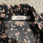 Cupshe  Dress Womens Medium Mini Black Floral Mock Neck Dancing Queen Long Sleeve Photo 2