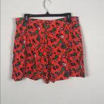 Topshop  Shorts Ditzy Floral High Waisted Orange Photo 7