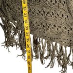 Womens Boho Hippie Crochet Open Front Kimono Cardigan Size L Beach Festival Green Size L Photo 6