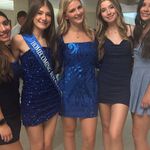 Lulus Blue long sleeve homecoming dress Photo 2