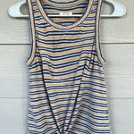 Madewell  Striped Tie Front Knot Tank Top Shirt Womens XS Summer Wardrobe Staple Photo 0