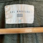 Sol Angeles  Green V-Neck Long Sleeve Shirt Photo 3