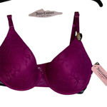 Juicy Couture  Womens Sexy T-Shirt‎ Bra Size 40D Berry Glam Lace Cups Stretch Photo 0