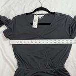 BB Dakota Dark Gray Long Sleeve Wrap Top Romper Photo 6