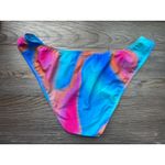 Wild Fable  Bikini Bottoms Tie Dye High Rise Cheeky XL Blue Pink Orange Photo 1