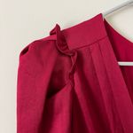 ASTR  The Label Red Alma Long‎ Sleeve Draped Mini Dress Women’s Size Small Photo 8