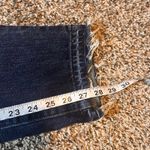 Gap ‎ 1969 Sexy Boyfriend Jeans Dark Wash Distressed Raw Hem Women's Size 27 Photo 6