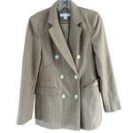 Primark Brown Striped Blazer Women’s Size 2 Photo 0