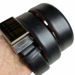 Burberry Authentic Black London Leather Belt Photo 1