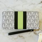 Michael Kors  Center Stripe Merlot Multi Travel Continental Zip Wallet Wristlet Photo 3