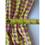 Bobo Choses Vichy Relaxed Gingham Jumpsuit in Pink & Yellow Size Medium Photo 8