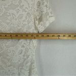 Biggerlove Lace Short Sleeve Mini Dress Womens Small White Photo 4