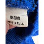 Vintage Poochi Canine Couture Inc. Blue Black Pawprint Pullover Sweater Medium Photo 4