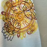 Lucky Brand vintage y2k white embroidered buddha capri sweatpants small Photo 11