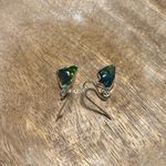 Sterling Silver Black Ethiopian Opal Raw Form 925  Earrings Photo 8