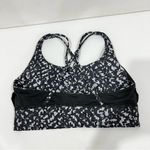 Lululemon  Energy Bra Size 10 Long Line Medium Support B–D Cup Pace Lace Grey Photo 6