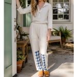 ATELIER DELPHINE Kiri Pants, Gingham Patch, XS Blue Photo 4